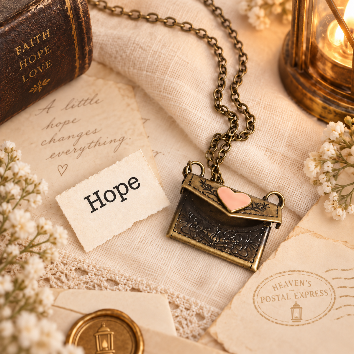 PREORDER ~ Traveler's Letter Locket Necklace