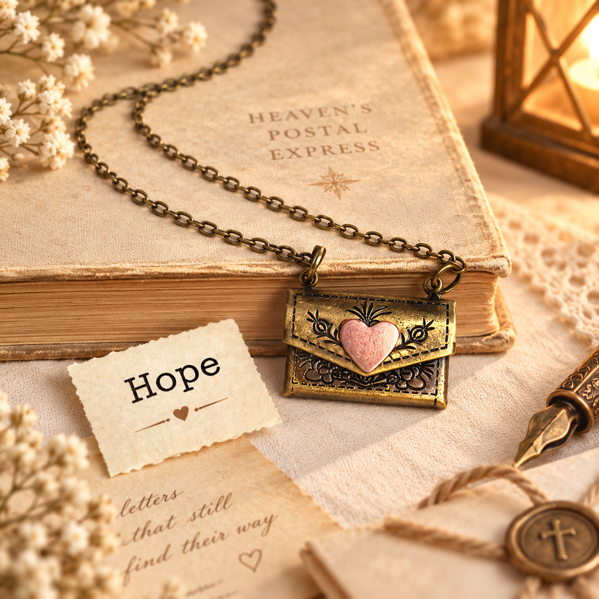 PREORDER ~ Traveler's Letter Locket Necklace