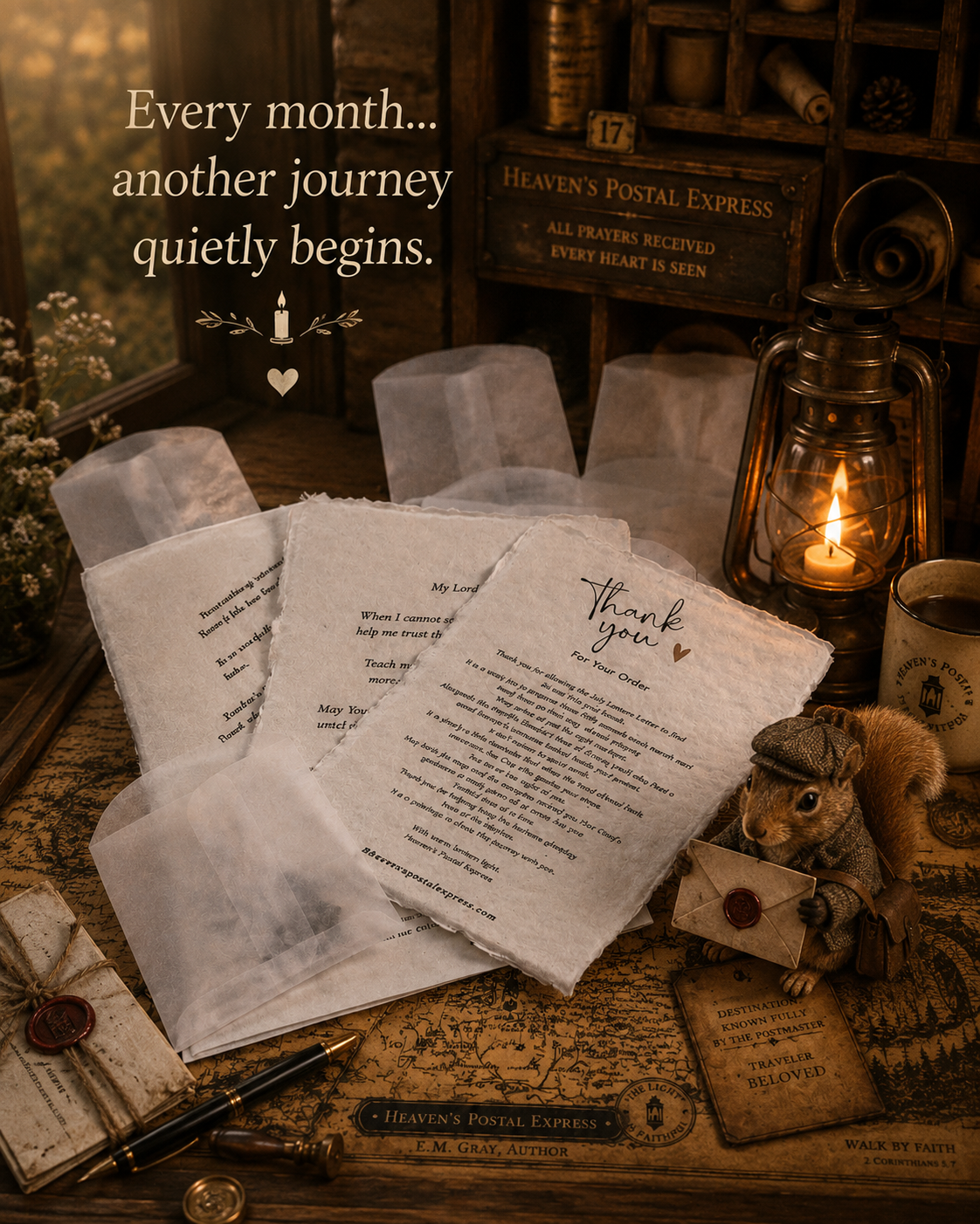 Single Lantern Letter ~ One Time Purchase (US)